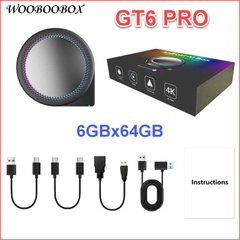 Android  box ô tô GT6 PRO chip Qualcomm 6125 8 nhân, RAM 6GB/8GB, ROM 64GB/128GB, Android 13, HDMI