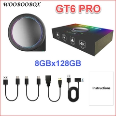 Android  box ô tô GT6 PRO chip Qualcomm 6125 8 nhân, RAM 6GB/8GB, ROM 64GB/128GB, Android 13, HDMI