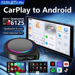Android  box ô tô GT6 PRO chip Qualcomm 6125 8 nhân, RAM 6GB/8GB, ROM 64GB/128GB, Android 13, HDMI