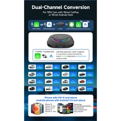 Android Box Ô tô Carlinkit Tbox S2P, Android 13, Qualcomm 6225/6115, Ram 4GB/8GB, Rom 64GB/128GB