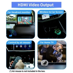 Android box không dây cho xe BMW, chip Snapdragon 665 8 nhân, RAM 8GB/ROM 128GB, cổng HDMI