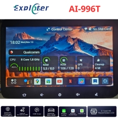Android box màn hình cảm ứng Exploter AI-996T HDMI out, Snapdragon 665, Ram/Rom  8GB/128GB