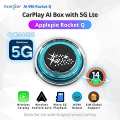 Android Box Exploter Rocket Q, Chip QCM4490, Mạng 5G  Global, Android 14, HDMI, RAM 8GB ROM 128GB