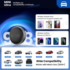 CARLINKIT MINI ULTRA 3 -Bộ Apple carplay/Android auto (2 in 1) không dây (phiên bản 2025)