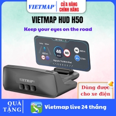 HUD Vietmap H50 – Hiển Thị Tốc Độ Ngay Tầm Mắt | GPS Độc Lập | Cảnh Báo Giao Thông | An Toàn Khi Lái Xe
