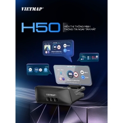HUD Vietmap H50 – Hiển Thị Tốc Độ Ngay Tầm Mắt | GPS Độc Lập | Cảnh Báo Giao Thông | An Toàn Khi Lái Xe