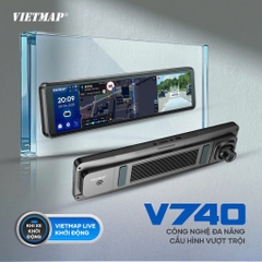CAMERA HÀNH TRÌNH GƯƠNG VIETMAP V740 – THẾ HỆ MỚI 2025