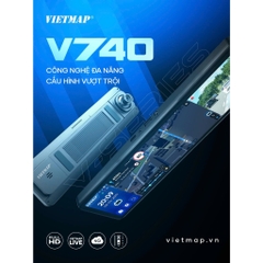 CAMERA HÀNH TRÌNH GƯƠNG VIETMAP V740 – THẾ HỆ MỚI 2025