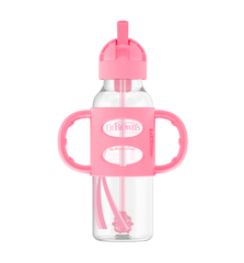 Bình sữa nhựa PP, hai tay cầm và ống hút silicone, cổ thường Dr Brown's 250ml