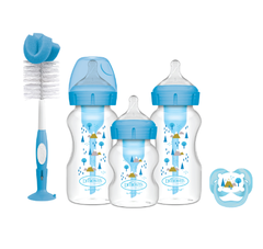 Bộ 3 bình sữa Dr.Browns cổ rộng nhựa PP gồm 1 bình 150ml, 2 bình 270ml, 1 ty ngậm 0-6M, 1 cọ bình sữa.