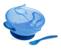 Bộ bát, thìa ăn dặm có đế hút chân không Silicone Easy Go