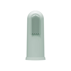 Bàn chải hình ngón tay 100% silicone cho trẻ 3 tháng tuổi màu xanh nhạt có hộp đựng Dr Brown's. Mã hàng HG126