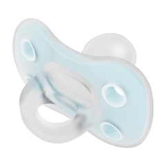 Hộp 1 chiếc ty ngậm bằng silicone dành cho bé từ 0-6 tháng tuổi, mầu xanh. Mã hàng PA11005- INTLX. Nhãn hiệu Dr Brown's.