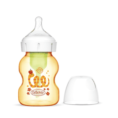 Bình sữa Dr Brown's "Option Plus" cổ rộng 150ml PPSU hoạ tiết con rắn - Mã hàng WB51024-CH