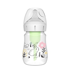Bình sữa Dr Brown's "Option Plus" cổ rộng 150ml và 270ml nhựa PP Option Plus in hoạ tiết TQ.