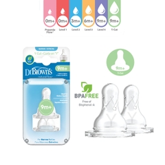 Set 2 Ty thay bình sữa cổ thường Y-Cut (9 tháng trở lên)