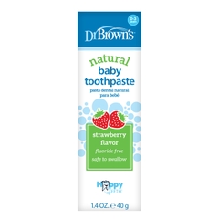 Kem đánh răng vị  dâu và táo lê Organic cho trẻ từ 0-3 tuổi