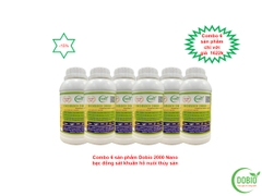 Combo 6 sản phẩm Dobio 2000 Nano bạc đồng sát khuẩn nguồn nước ao nuôi cao cấp