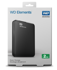 BOX HDD WESTERN  2TB ELEMENT 2.5