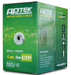 CÁP MẠNG APTEK 5E UTP AWG ĐỒNG 100% 305M VAT