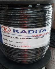 CÁP ĐỒNG TRỤC KADITA RG6 2 LỚP BẠC 300M