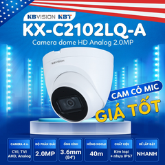 CAMERA KB VISION KX-C2102LQ-A IR40M (DOME+MICRO) VAT