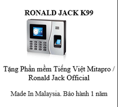 Máy Chấm Công RONALD JACK K99 (Chưa vat)