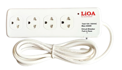 Ổ cắm kéo dài công suất cao LiOA 4SS2.5-3N
