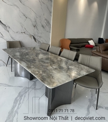 Bàn Ăn Mặt Đá 10 Ghế Cao Cấp 1411S