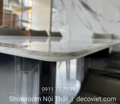 Bàn Ăn Mặt Đá 10 Ghế Cao Cấp 1411S