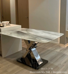 Bàn Ăn 4 Ghế Mặt Đá Cẩm Thạch 2727S