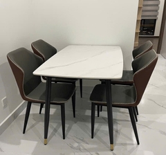 Bàn Ăn 4 Ghế Mặt Đá Nhỏ 2353S