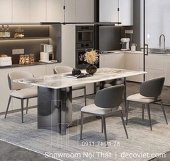 Bàn Ăn 4 Ghế Mặt Đá Tự Nhiên 2372S