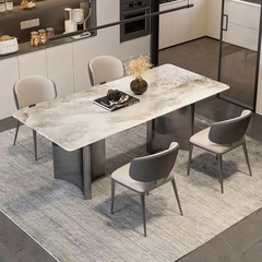 Bàn Ăn 4 Ghế Mặt Đá Tự Nhiên 2372S