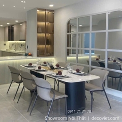 Bàn Ăn 6 Ghế Mặt Đá Cao Cấp 2636S