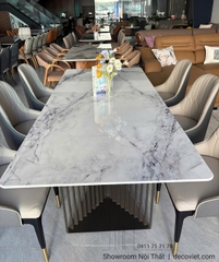Bàn Ăn 6 Ghế Mặt Đá Cao Cấp 2856S