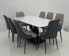 Bàn Ăn 6 Ghế Mặt Đá Hiện Đại 2409S