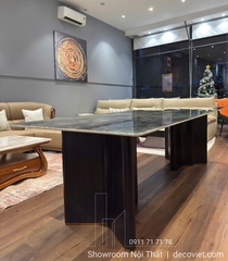 Bàn Ăn 8 Ghế Mặt Đá Cẩm Thạch 2804S