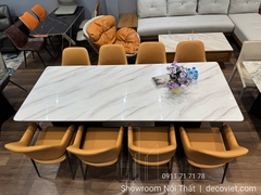 Bàn Ăn 8 Ghế Mặt Đá Cao Cấp 2516S