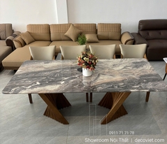 Bàn Ăn Cẩm Thạch Gỗ Ash 2894S