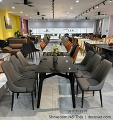 Bàn Ăn Chân Gỗ 6 Ghế 2790S