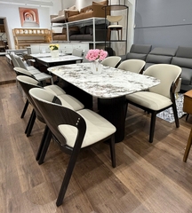 Bàn Ăn Chân Gỗ Mặt Đá 2864S