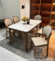 Bàn Ăn Chân Gỗ Nhập Khẩu 2899S