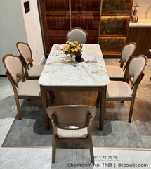 Bàn Ăn Chân Gỗ Nhập Khẩu 2899S