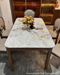 Bàn Ăn Chân Gỗ Nhập Khẩu 2899S