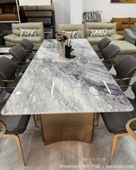 Bàn Ăn Chân Inox Mặt Đá 2885S