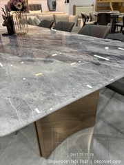 Bàn Ăn Chân Inox Mặt Đá 2885S