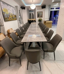 Bàn Ăn Dài 5m2 Mặt Đá 22 Ghế 2794S