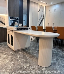 Bàn Ăn Kết Hợp Bàn Đảo Kéo Dài 2385S
