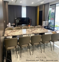 Bàn Ăn Mặt Đá 10 Ghế 2670S